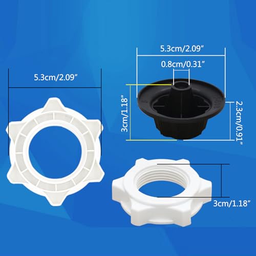M8 Fan Fixing Nut - Colorless Hexagonal Flat Head Industrial Spare Part