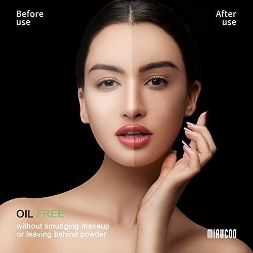 MIRUCOO Natural Bamboo Charcoal Oil Blotting Papers 100 Count
