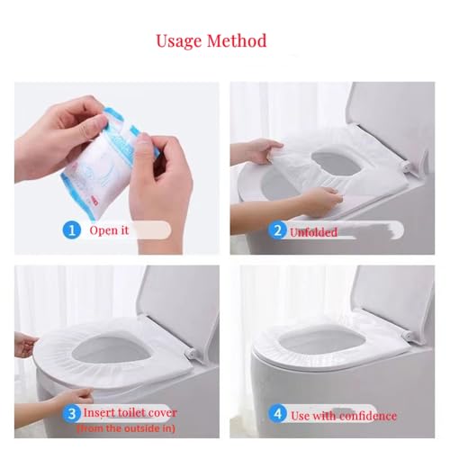 GAOGAO Green Disposable Non-Woven Toilet Seat Cover 2-Layer Waterproof Travel Pack