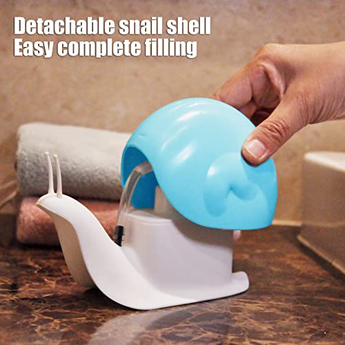 Snail Soap Dispenser - Blue 120ML for Kids & Home Decor