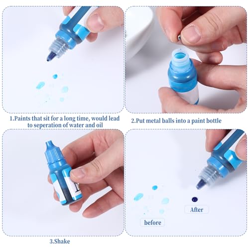 100 Pcs Stainless Steel Paint Mixing Balls 4mm Agitator Bearings