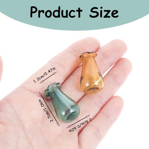 Andibro Cat Whisker Vase Set - Mini Glass Vases for Keepsakes