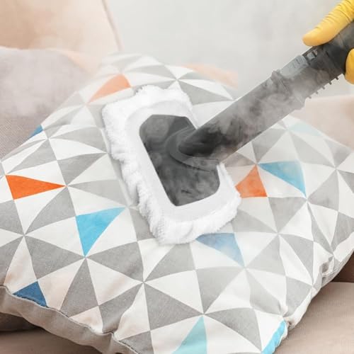 RODISHOMM Universal Steam Cleaner Accessories, 10 Pcs Washable Mop Pads