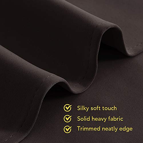 NICETOWN Thermal Insulated Blackout Curtain Panels, 70x95 Inch, Toffee Brown, 2 Panels