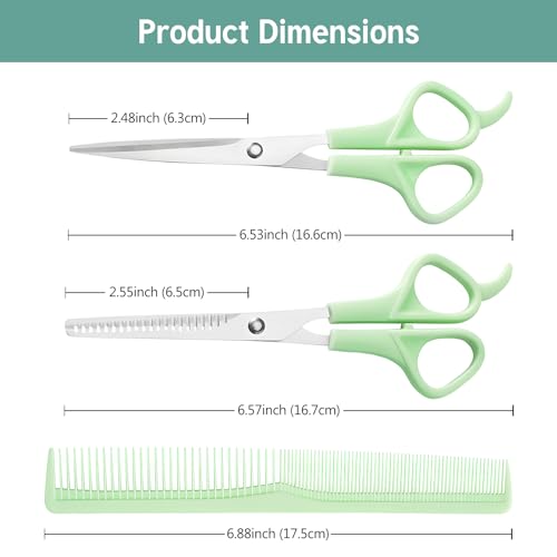 Kootinn Professional Hair Cutting Scissors and Thinning Shears Set 6 Inch