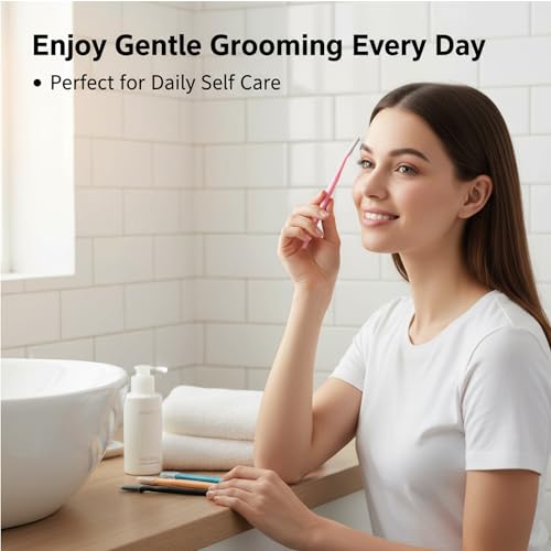 Viviyoo 20-Pack Eyebrow Razors and Face Shavers with Safety Mesh Blades