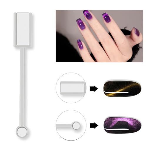 WOKOTO 5-Piece Cat Eye Nail Magnet Wand Set for Gel Polish 3D Designs