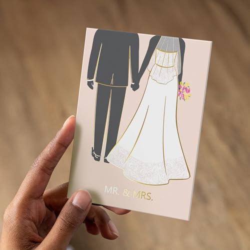 Sweetzer & Orange Premium Wedding Greeting Card with Gold Foil