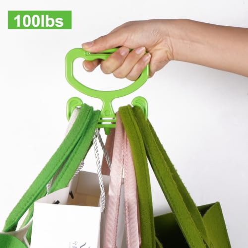 Heavy Duty Grocery Bag Carrier - 2-Pack with Comfortable Grip