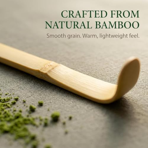 Japanese Chashaku Matcha Scoop - 18cm Bamboo Tea Spoon