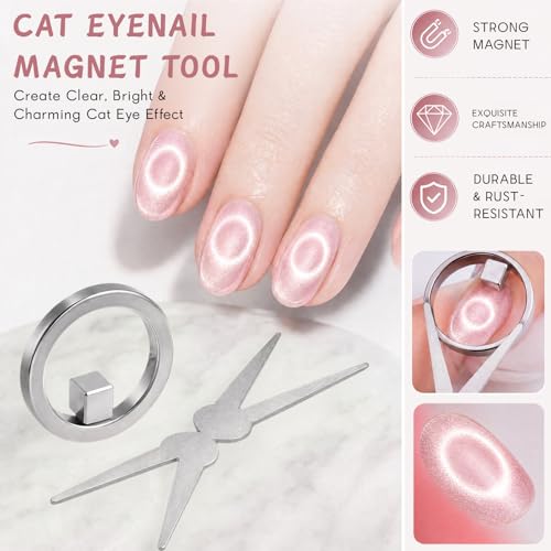 SAWNIT Ring Cat Eye Magnet Tool for Gel Nail Polish Art