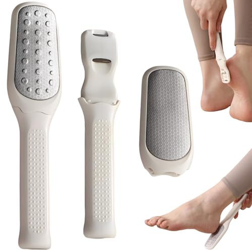 KINTEGOOD 2-in-1 Foot File and Callus Shaver Stainless Steel Pedicure Tool