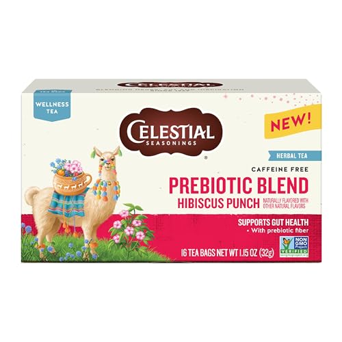 Celestial Seasonings Hibiscus Punch Prebiotic Wellness Tea - 16 Bags