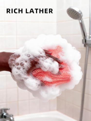 Cleangor 2-Pack Authentic African Net Sponge Exfoliating Body Scrubber