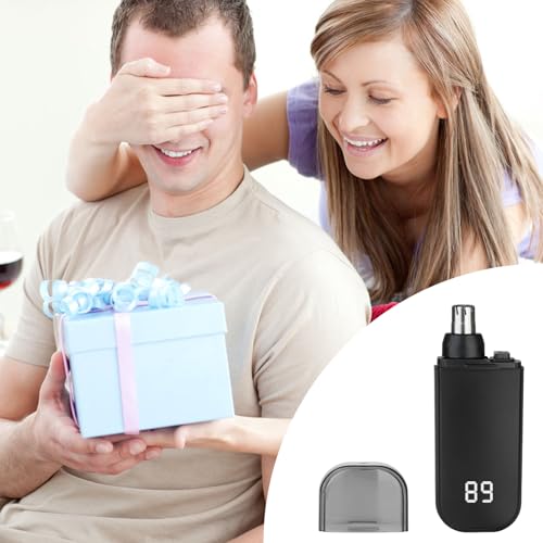 Yunmiss Portable LED Nose and Ear Hair Trimmer with Rechargeable Battery