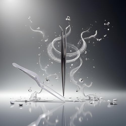 Lighted Stainless Steel Ear Tweezers with Spiral Design