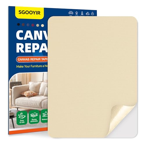 Waterproof Canvas Repair Tape Patch Kit - Self-Adhesive 8.3"x11"