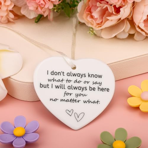 Ceramic Heart Keepsake Plaque - Friendship Gift for Women