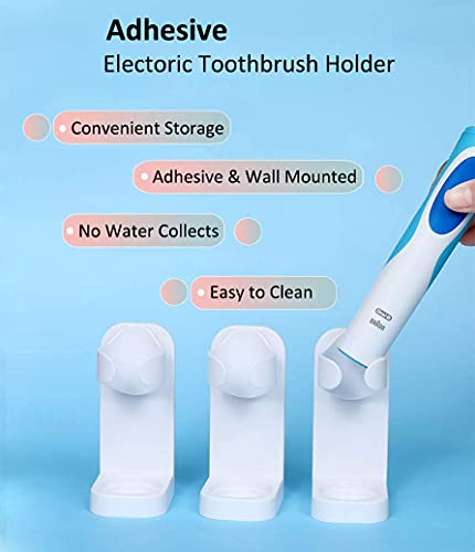 Wall-Mounted Electric Toothbrush Holder with Drain Hole - Space-Saving Bathroom Organizer