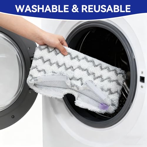 Shark Steam Mop Replacement Pads, Washable Microfiber, 2 Pack
