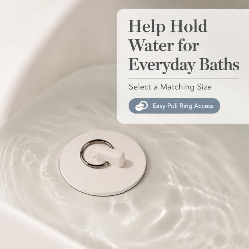 9 Sizes Rubber Sink Stoppers with Hanging Ring for Kitchen & Bath