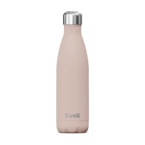 S'well Stainless Steel Water Bottle 17 Fl ounces Himalayan Salt Triple-Layered Vacuum-Insulated Containers Keeps Drinks Cold for 36 Hours and Hot for 18 BPA-Free Perfect for On the Go