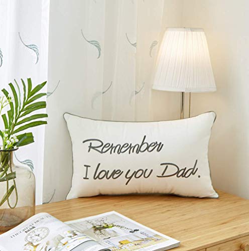Remember I Love You Dad Pillow Cover 20x12 inches - Thanksgiving & Christmas Gift