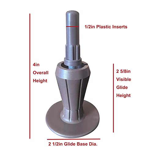 Heavy Duty Bed Frame Feet - 6PCS Steel Risers to Replace Wheels