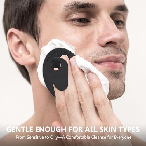 BEAUTAIL Silicone Face Scrubber 4-Pack - Gentle Exfoliating Facial Cleansing Brush for Sensitive Skin