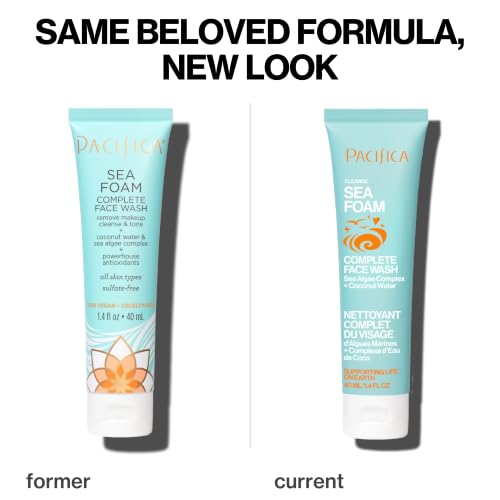Pacifica Sea Foam Mini Face Wash & Gentle Foaming Cleanser 1.4 fl oz