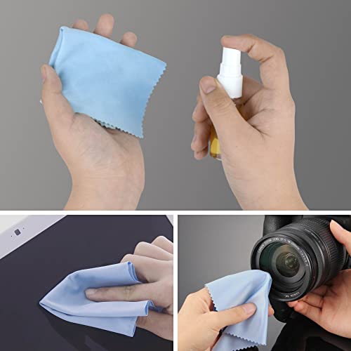 FOHOLA 20ml Clear Travel Spray Bottles Refillable Mist Atomizer Set 2 Pcs