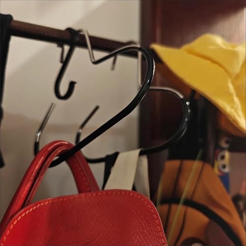 4 Pack Black Hat Hangers - Premium Baseball Cap Organizer