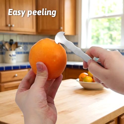 Stainless Steel Citrus Peeler Tool - Ergonomic Fruit Skin Remover