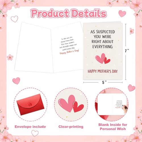 Funny Mother's Day Card with Envelope - Humorous Gift for Mom