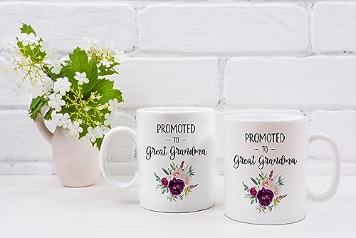 Grandma Coffee Mug - Great Grandma Pregnancy Announcement 11oz Ceramic Tea Cup - Variation of Great Grandma-2