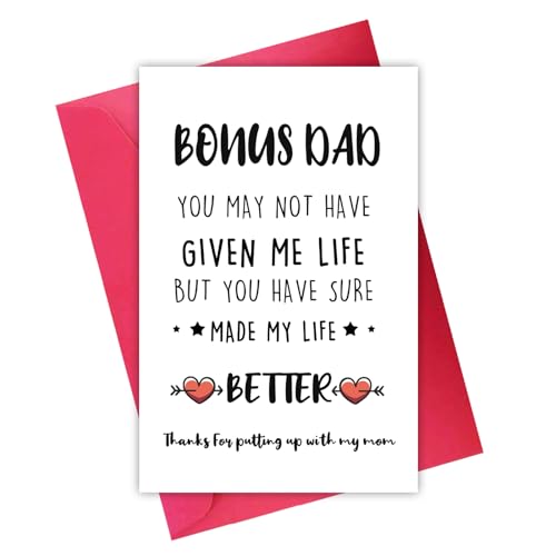 Funny Father's Day Card for Stepdad - Hilarious Gift from Kids