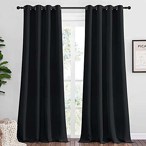 NICETOWN Blackout Curtains | 55x118-Inch Thermal Insulated Drapes (2 Panels)