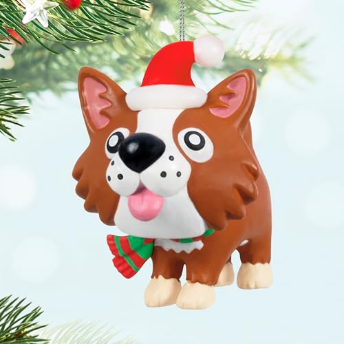Miniature Corgi Christmas Ornament - Howliday Helpers 2024