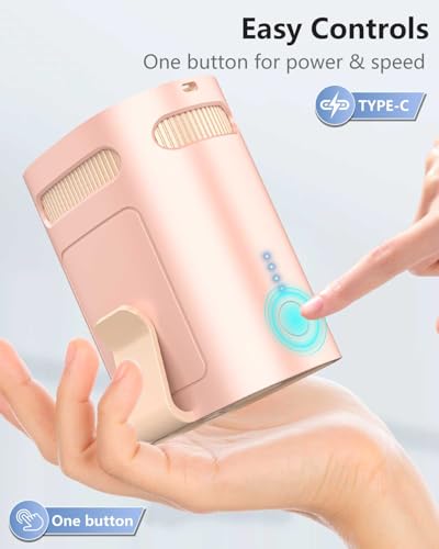 Portable Clip-On Waist Fan - 4-Speed Personal Cooling Fan for Hot Weather