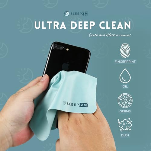 Sleep ZM Microfiber Cleaning Cloths - 3 Pack for Blue Light Glasses