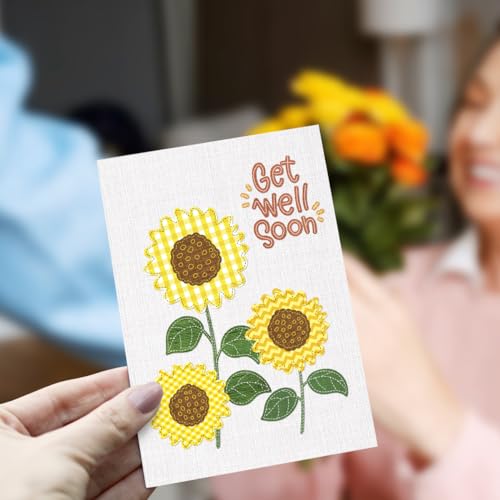 Get Well Card for Friends & Family - 5x7 Encouragement Card