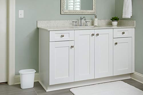 Rubbermaid 1 Pack Vanity Trash Can, 1.5 Gallons, White