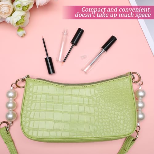 Styquenzer 4 Pcs Empty Mascara Tubes with Wands Clear Refillable 10ml Containers