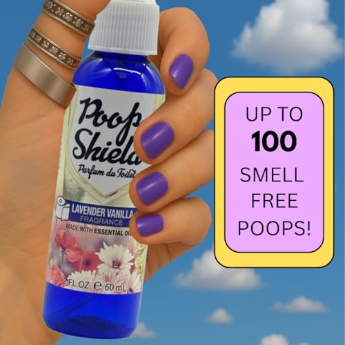 Mystic Romance Poop Shield Toilet Spray Lavender Vanilla 2oz - Essential Oil Deodorizer