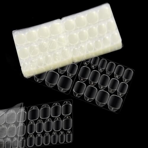YANTAISIYU 300pcs Nail Adhesive Tabs 15 Sizes Press On Nails Jelly Glue