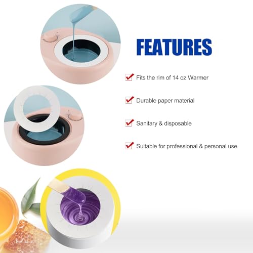 Wax Warmer Protective Collars - 10 Pack Paper Pot Liners