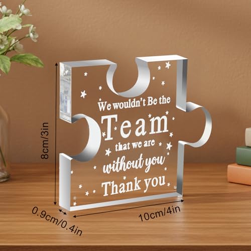 Acrylic Keepsake Desk Sign - Thank You Boss Gift for Coworkers