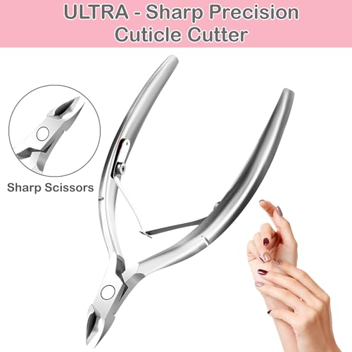 XUNXMAS Stainless Steel Cuticle Trimmer and Nipper for Manicure Pedicure