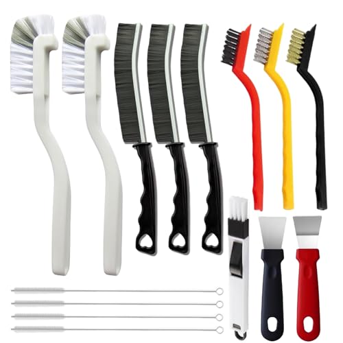 15-Piece Crevice Cleaning Brush Set for Deep Cleaning Gaps