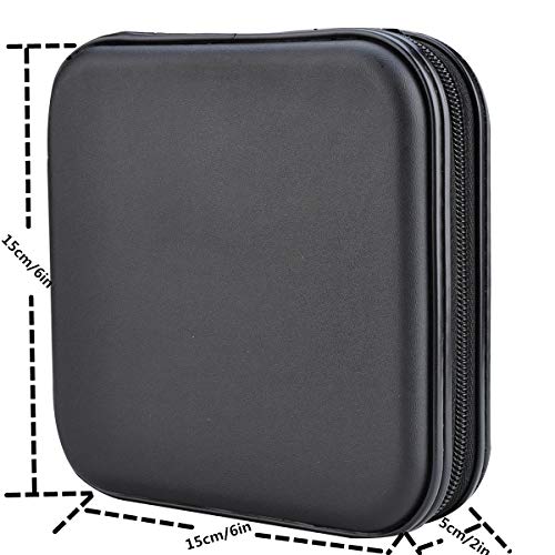 XiongYe 32 Capacity CD/DVD Storage Case - Durable Organizer Wallet